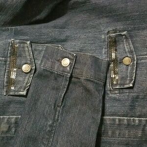 Bandolino jean jacket w/ sequins